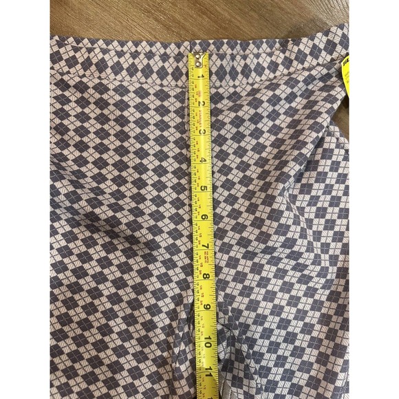 NWT Full Tilt Girls Argyle Flare Pants Size XL Blue White Stretch Elastic Waist - Picture 7 of 12